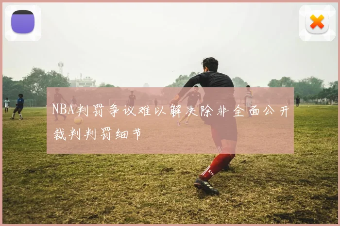 NBA判罚争议难以解决除非全面公开裁判判罚细节
